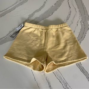 NWT TNA Aritzia Cozy Shorts Yellow